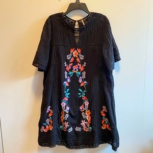 Free People | Embroidered Dress | Size M